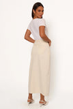 Kellen Corduroy Midi SKirt Cream