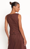 Chiaro Shell Top Brown