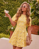 Daylight Dahlia Floral Mini Dress
