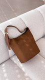 Cali Shoulder Bag Tan Suede
