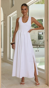 Amira Maxi Dress White