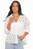 Carol Lace Shirt White