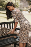 Oona Midi Dress Black Ditsy Floral
