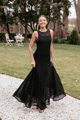 Keani Maxi Dress Black Lace