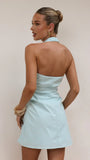 Kayden Mini Halter Dress Baby Blue