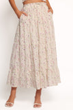Amberlyn Maxi Skirt Pink Floral