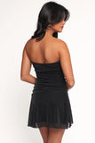 Seville Strapless Mini Dress Black
