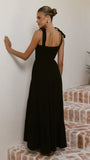 Carlina Tiered Maxi Dress Black