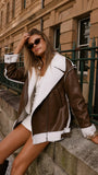 London Oversized Biker Brown