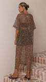 Zinnia Sequins Maxi Dress Mocha