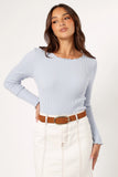 Kya Knit Top Light Blue