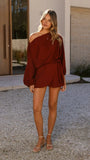 Fletcher Wrap Skort Burgundy