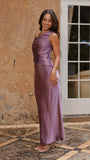 Auria Off Shoulder Maxi Dress Plum