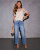 Lovers Garden Mesh 3D Floral Top