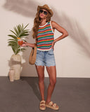 Heatwave Muse Knit Striped Tank Top