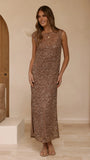 Matisse Sequins Maxi Dress Bronze