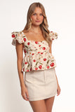 Lyric Ruffle Top Mon Cheri