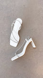 Kaye Heels White Diamante