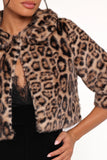 Florian Cropped Jacket Leopard