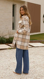 Saskia Jacket Beige Cream Check