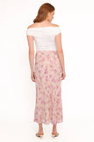 Giarda Maxi Skirt Pink Floral