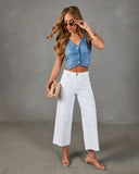 Classic Legacy Cropped Denim Vest