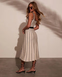 Tell Me More Contrast Midi Dress