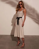 Tell Me More Contrast Midi Dress