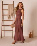 Mette Ruched Maxi Dress