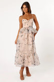 Kennie Midi Dress Pink Floral