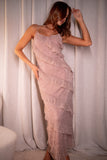 Ciao Ruffles Maxi Dress Dusty Lavender