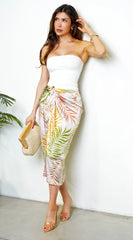 Paros Sarong Wrap Skirt Multi Color
