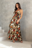 Benny Maxi Dress Rust Olive