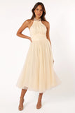 Aletta Halterneck Midi Dress Cream