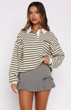 Just Doing Me Mini Skort Pepper
