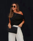 Thomas One Shoulder Ruched Cutout Top