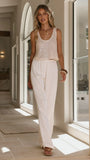 Alix Sequin Top Champagne