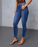 Perry Super Stretch High Rise Slim Leg Jeans