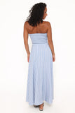 Serafina Two Piece Set Blue Stripe