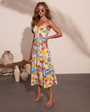 Coastal Cravings Novelty Print Midi Dress