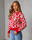 Winter Bakery Intarsia Knit Gingerbread Sweater