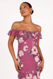 Irelynn Maxi Dress Dark Rose Floral