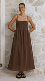 Stayla Maxi Dress Chocolate