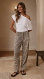 Cleora Barrel Jeans Leopard Print