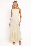 Kirsten Lace Maxi Dress Yellow