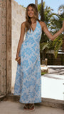 Solange Maxi Dress Blue Floral