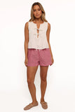 Nika Pleated Top White