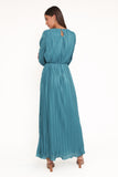 Armena Long Sleeve Maxi Dress Teal