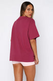 11th Street Shes So Lucky Oversized Tee Very Berry