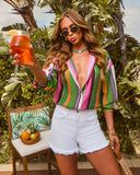 Imanie Cut Off Denim Shorts